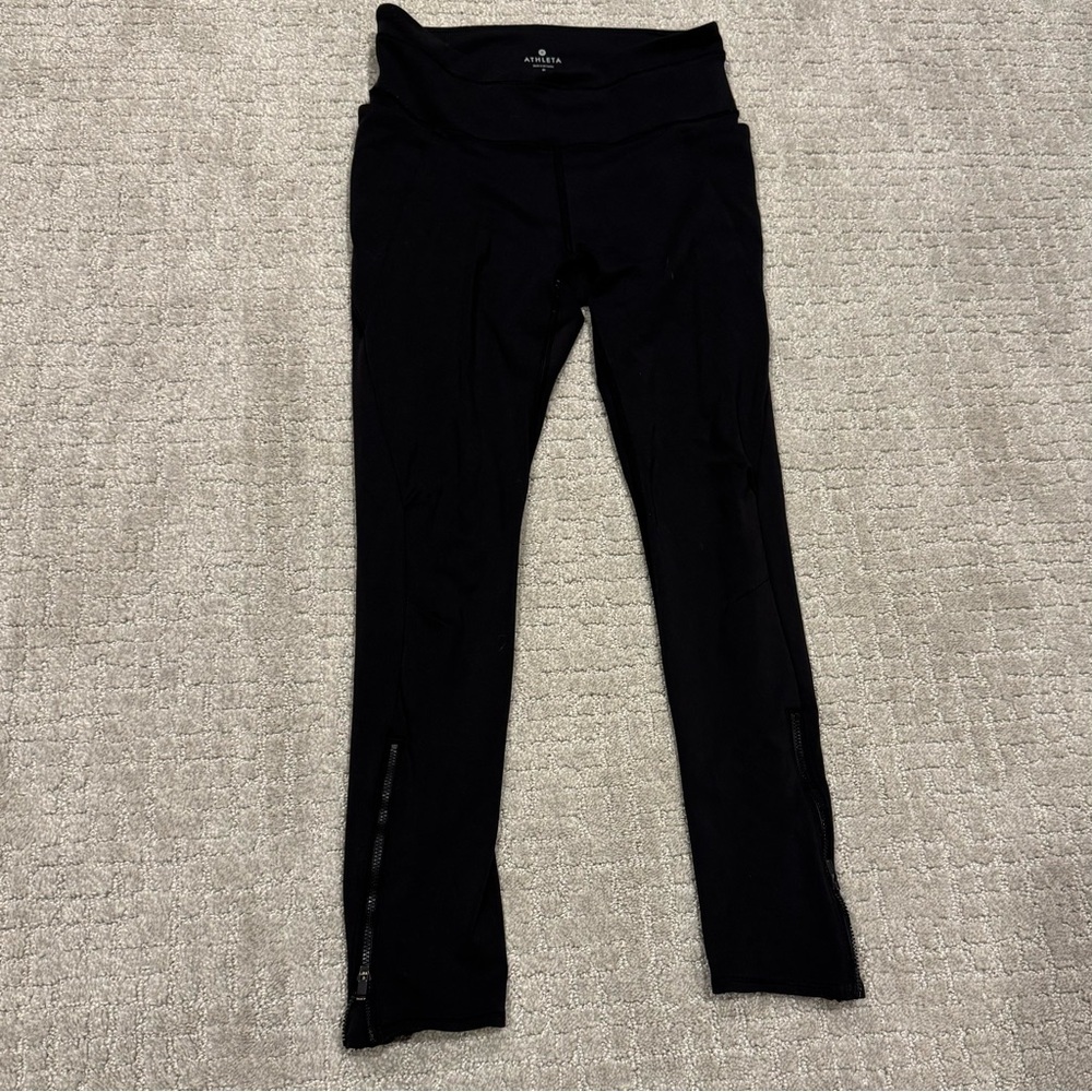 Athleta Stash Pocket Tight with zippers - S - Picture 2 of 3